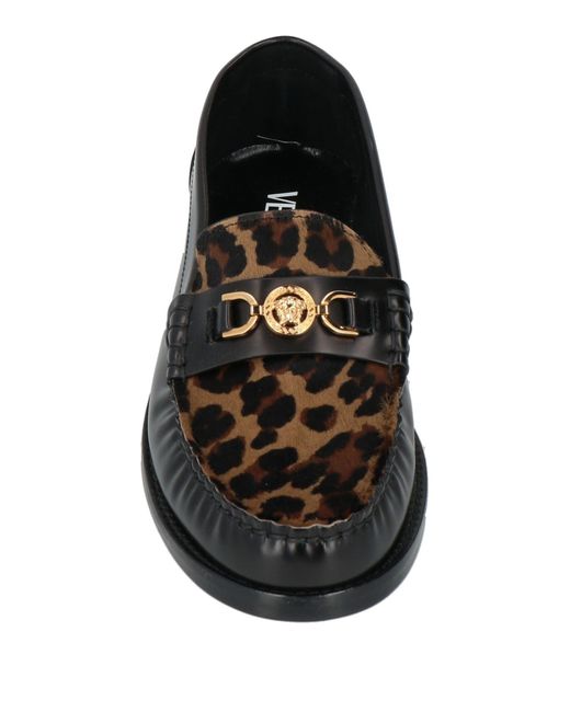 Versace Black Loafers Leather