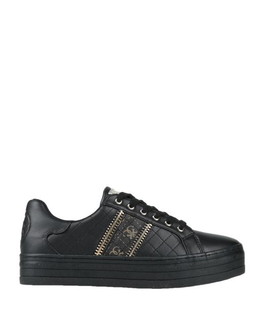 guess black trainers womens