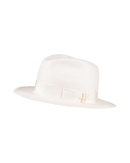 Borsalino White Hat for men