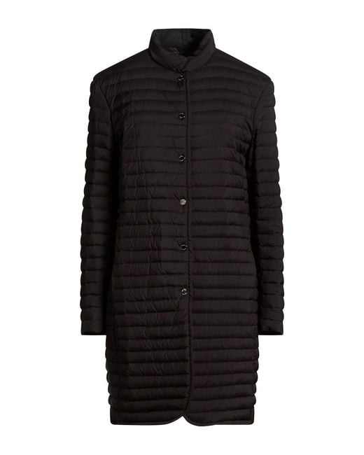 Moorer Black Puffer Polyamide, Polyurethane