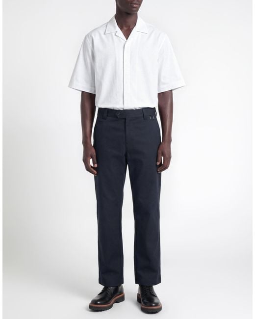 Officina 36 Blue Pants Cotton, Nylon, Elastane for men