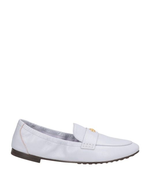 Tory Burch White Mokassin