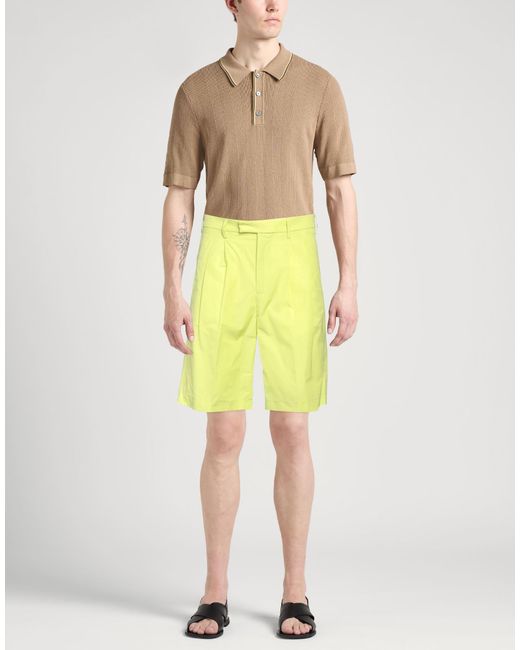 Roberto Collina Yellow Shorts & Bermuda Shorts for men
