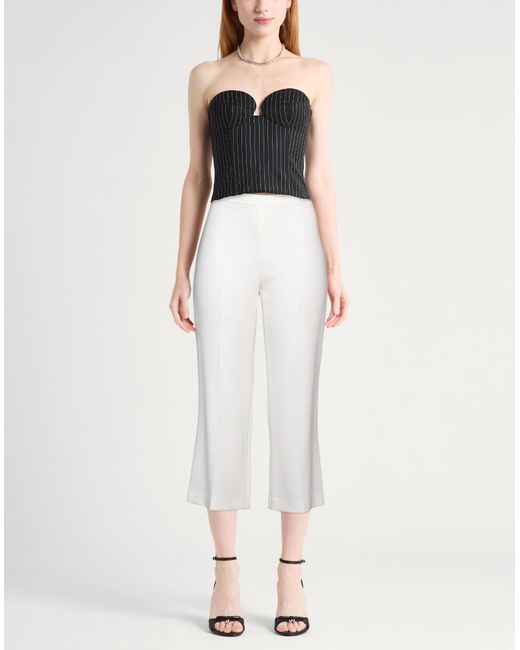 Theory White Pants Triacetate, Polyester