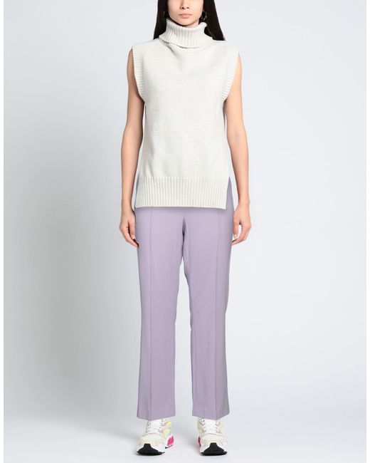 RAFFAELLO ROSSI Purple Pants Polyamide, Elastane
