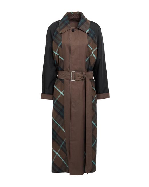 Burberry Black Military Overcoat & Trench Coat Cotton