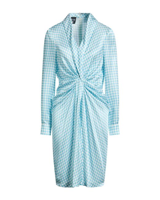 Boutique Moschino Blue Midi Dress Viscose, Silk