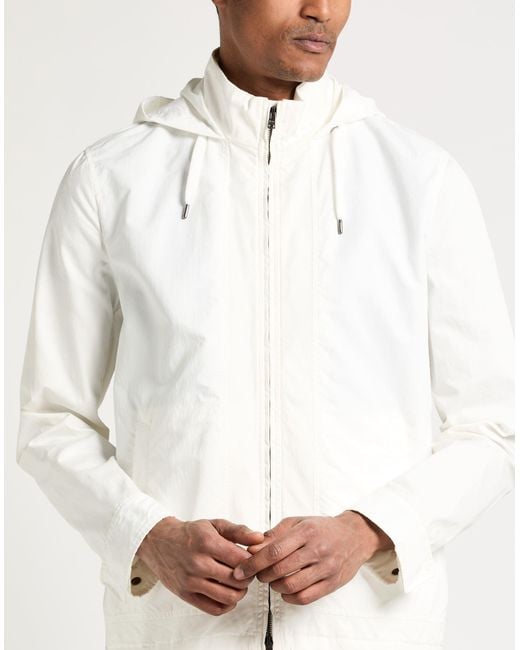 Herno White Jacket Cotton, Polyester for men