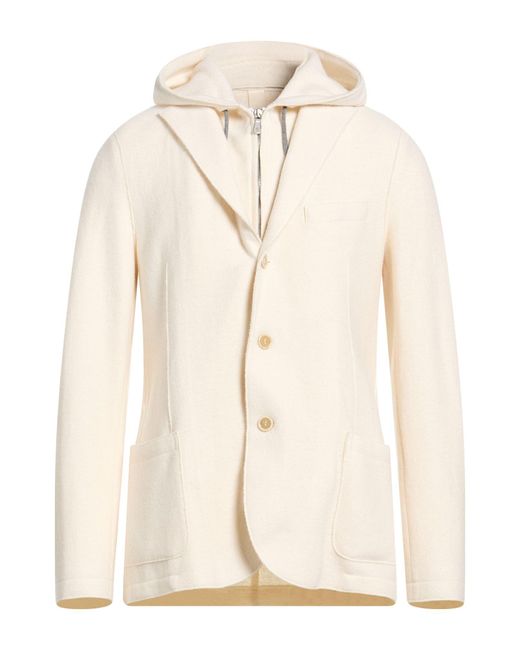 Eleventy Natural Ivory Blazer Wool for men