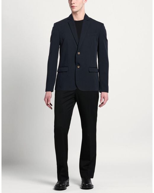 Imperial Blue Blazer Polyester, Viscose, Elastane for men