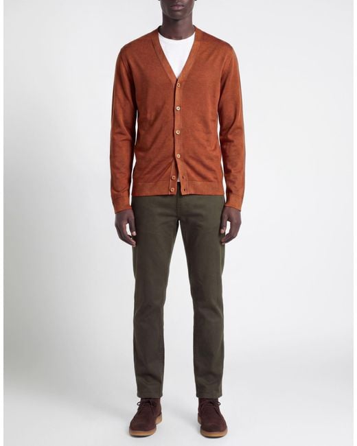 Daniele Fiesoli Brown Cardigan for men