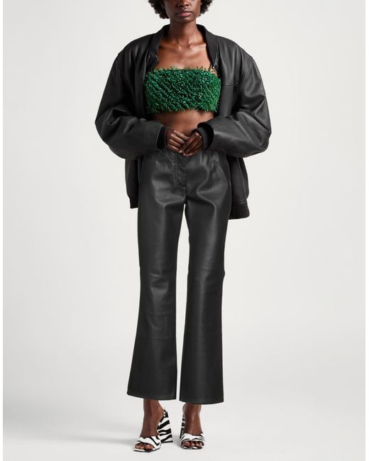 Weekend by Maxmara Black Pants Polyester, Polyurethane