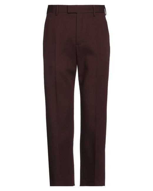Dries Van Noten Purple Burgundy Pants Wool for men