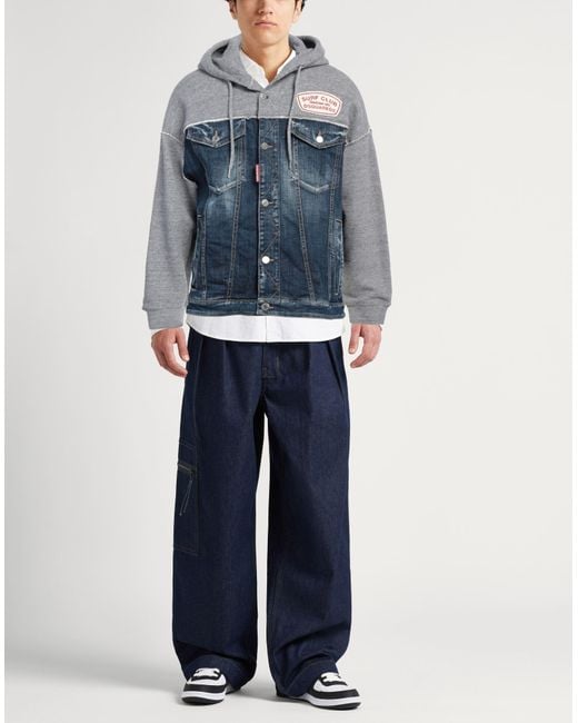 DSquared² Blue Denim Outerwear for men