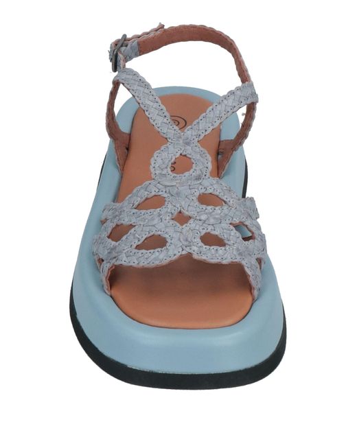 Pas De Rouge Blue Sandals