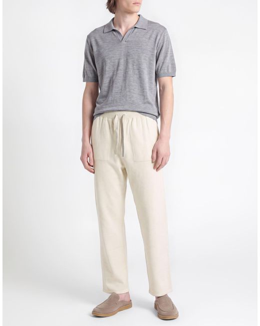 Daniele Alessandrini Natural Pants Viscose, Polyester, Polyamide for men