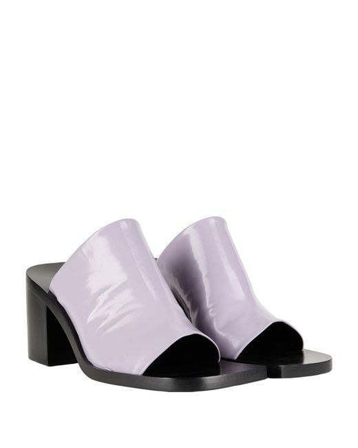 Jil Sander White Lilac Sandals Goat Skin