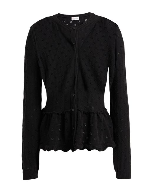 RED Valentino Black Cardigan Cotton