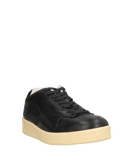 Jil Sander Black Sneakers Leather