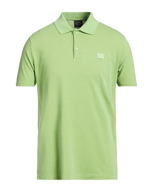 Paul & Shark Green Polo Shirt for men