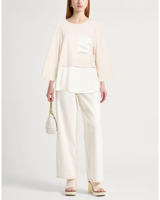 Imperial Natural Ivory Top Viscose, Polyamide, Elastane