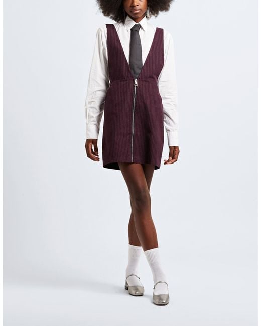 8 by YOOX Purple Mini Dress