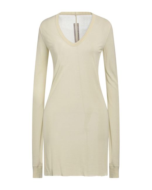 Rick Owens Natural T-Shirt Viscose, Silk