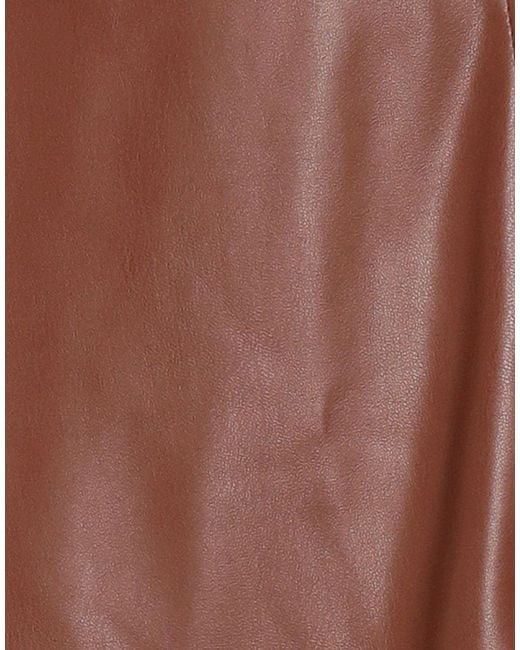 Jijil Brown Mini Skirt Polyester