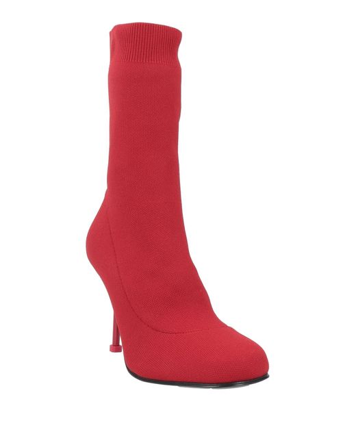 McQueen Red Ankle Boots