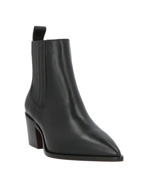 Santoni Black Ankle Boots