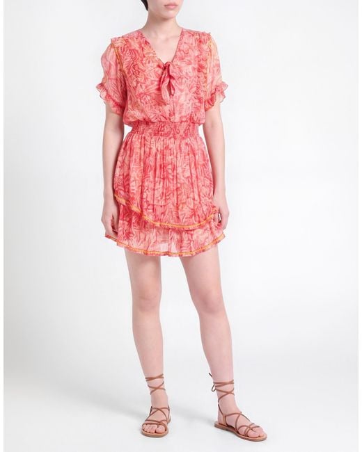 Poupette Pink Mini Dress Silk