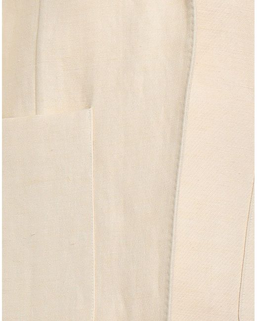 Vanessa Bruno Natural Ivory Blazer Cotton, Linen