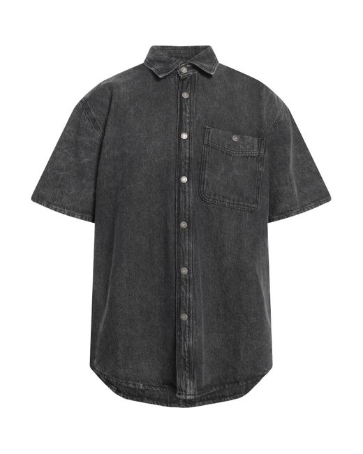 American Vintage Black Denim Shirt for men