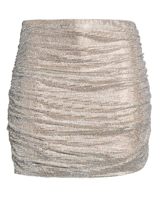 GIUSEPPE DI MORABITO Natural Mini Skirt Polyamide, Elastane