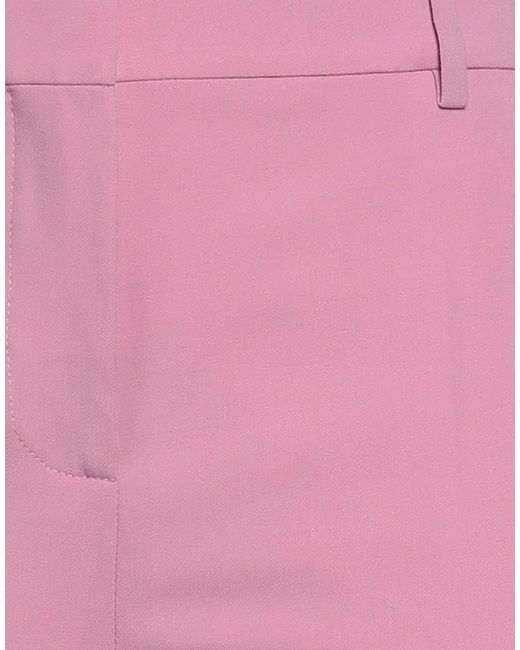 Moschino Pink Pants Polyester, Virgin Wool, Elastane