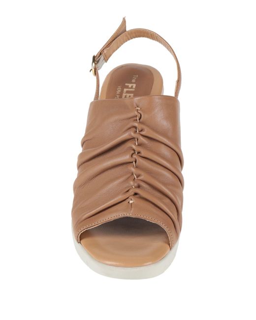 The Flexx Brown Camel Sandals Leather