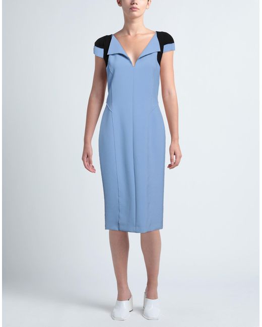 Amanda Wakeley Blue Midi Dress