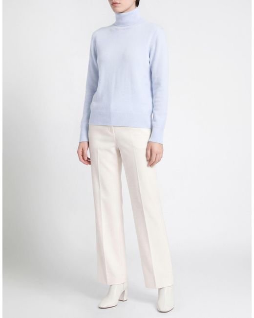 Daniele Fiesoli Blue Collezione N_01 Light Turtleneck Wool, Cashmere