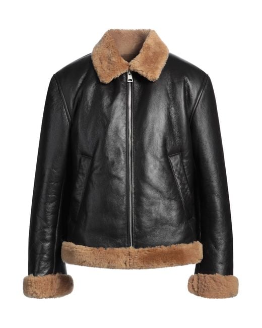 Sandro Shearling- & Kunstfell in Black für Herren