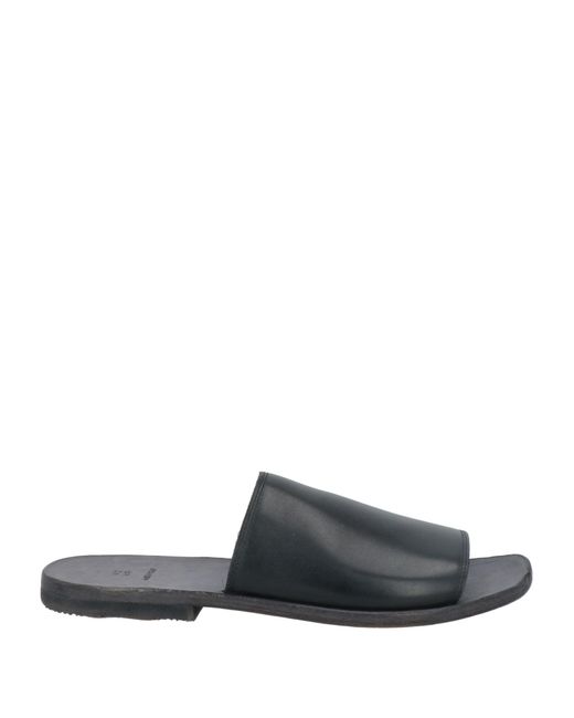 Moma Black Sandals Cowhide for men