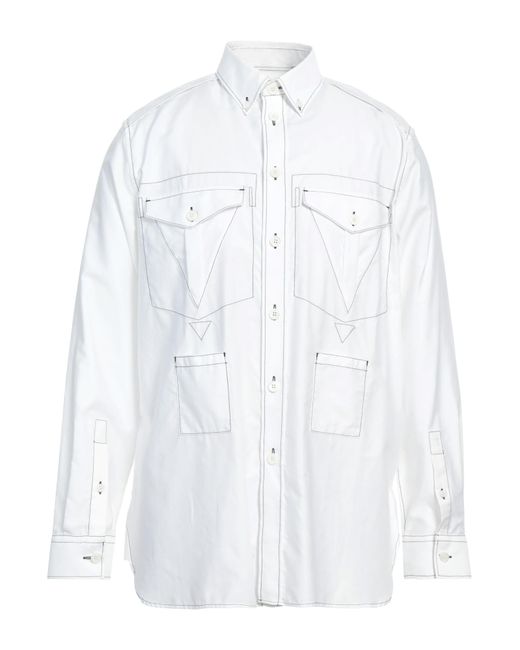Camicia di Burberry in White da Uomo