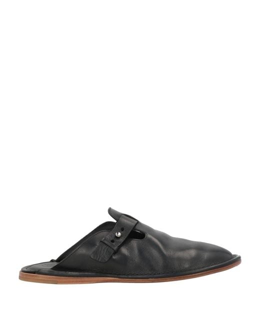 Silvano Sassetti Black Mules & Clogs for men