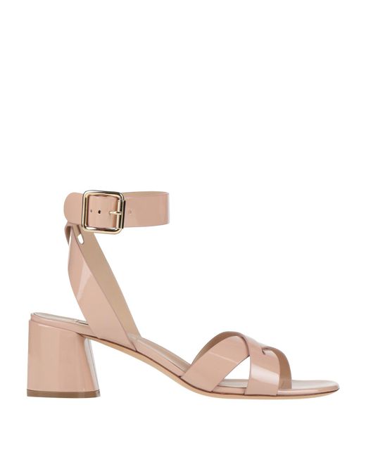 Casadei Pink Blush Sandals Leather