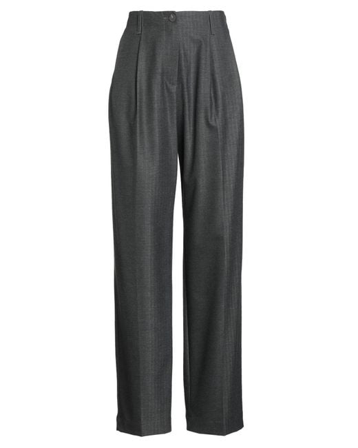Momoní Gray Pants Polyester, Viscose, Elastane
