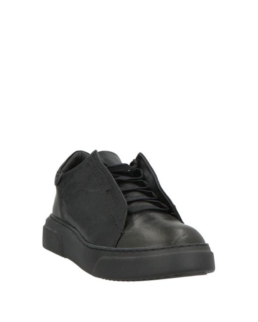 Masnada Black Sneakers Leather for men