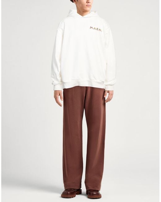 Marni White Sweatshirt Cotton for men