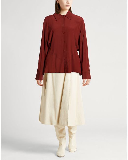 Erika Cavallini Semi Couture Red Shirt