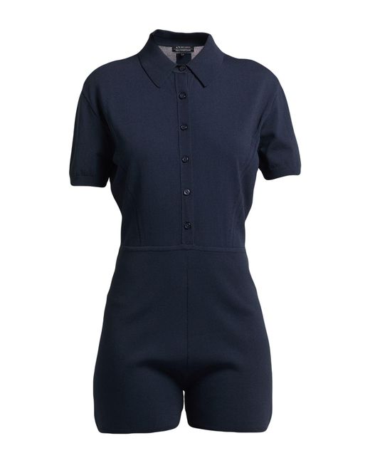 ARMANI EXCHANGE Blue Playsuit