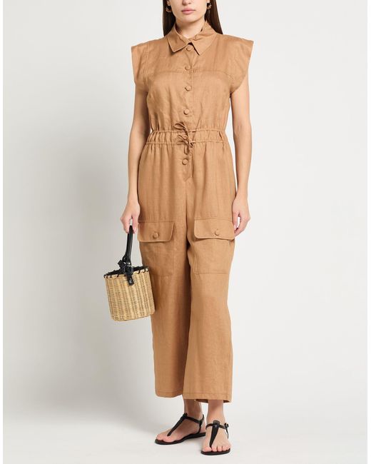 ACTUALEE Natural Jumpsuit Linen
