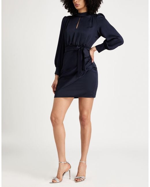 Marella Blue Midnight Mini Dress Polyester